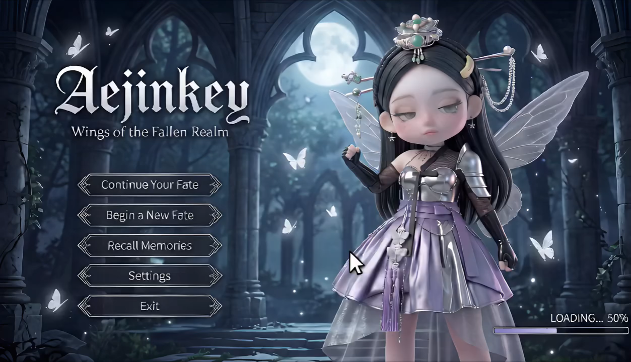 "Check out this custom loading screen I made with my 3D character! I added some soothing background music and soft cl...