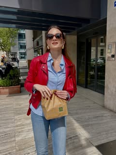 May be an image of eyewear, grocery bag and text