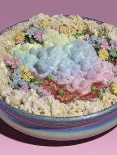 May be an image of noodles and text