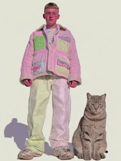 May be an image of sweater, fur, turtleneck, parka and text