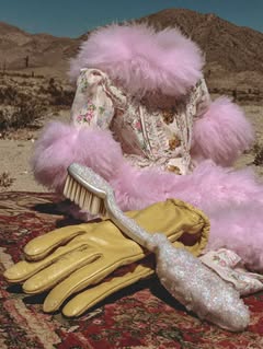 May be an image of hair brush, headdress, comb and text