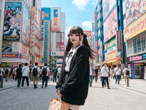 May be an image of one or more people, street and text