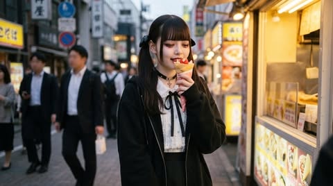 May be an image of one or more people, cigarette, Fushimi Inari Taisha, street and text