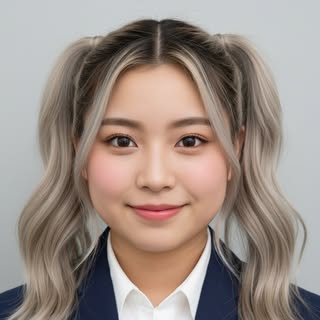 May be an image of one or more people, braids, blonde hair, makeup, suit and text