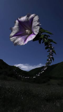 May be an image of morning glory