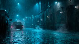 May be an image of umbrella, street, night and text