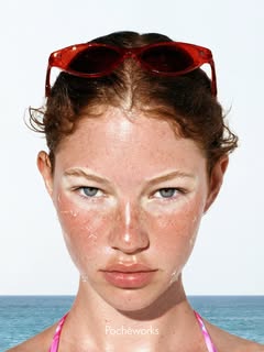 May be an image of one or more people, hair, makeup, sunglasses, magazine and text