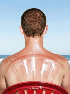 May be an image of deck chair and text