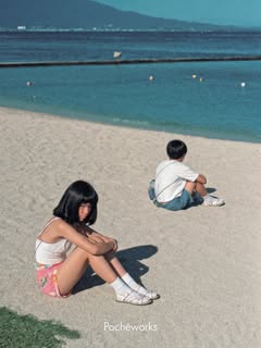 May be an image of one or more people, beach, picnic and text