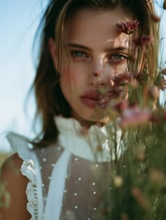 May be an image of one or more people, makeup, hair and text
