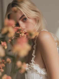May be an image of one or more people, makeup and text