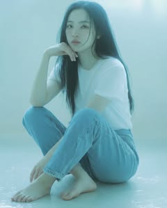 May be an image of one or more people, makeup, hair and text