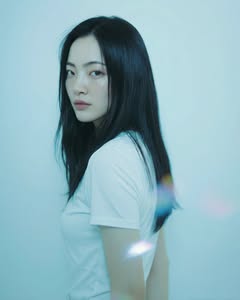 May be an image of one or more people, hair, makeup and text