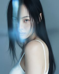May be an image of one or more people, hair, makeup and text