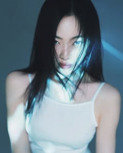 May be an image of one or more people, makeup, hair and text