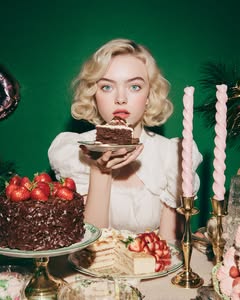 May be an image of one or more people, makeup, magazine and text