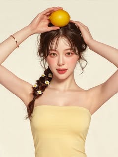 May be an image of one or more people, hair, makeup and text
